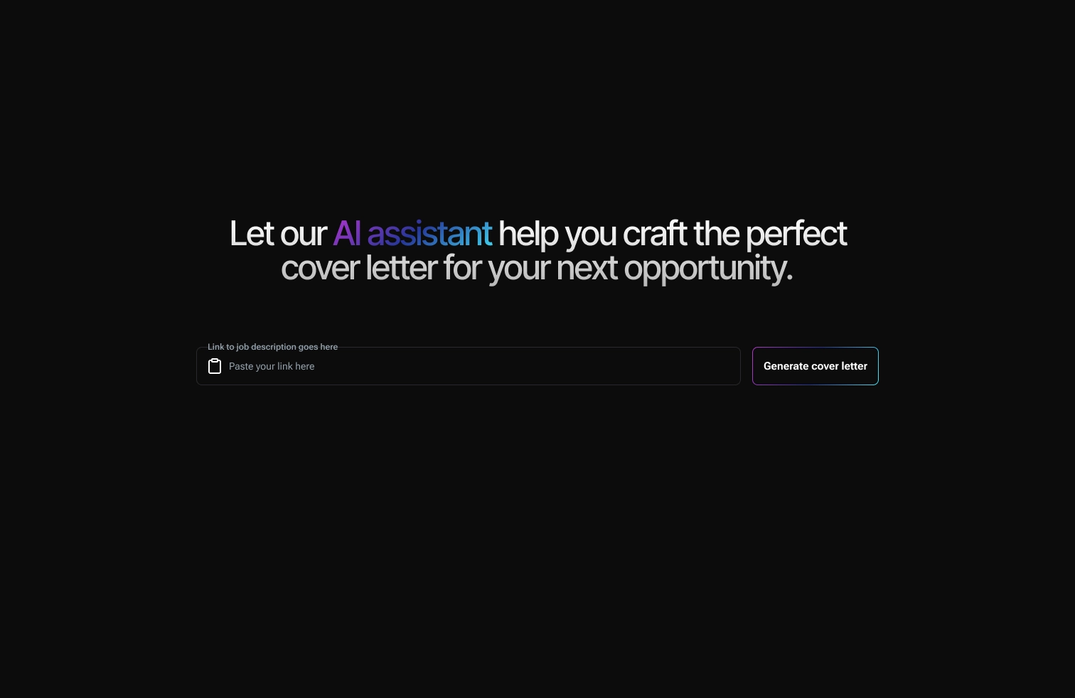 CoverMe AI assistant interface
